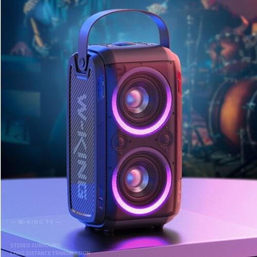 80W Bluetooth Speaker Box Outdoor High-power Amplifier Caixa De Som Home Theater Colorful Soundbar TWS Stereo TF U Disk Playback