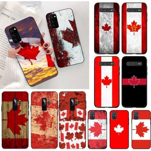 Canada flag Red Maple Phone Case for Samsung S20 plus Ultra S6 S7 edge S8 S9 plus S10 5G lite 2020
