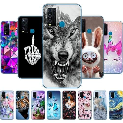 For Vivo Y30 Y50 Case Soft TPU Silicon Cover For Vivo Y 30 50 Coque VivoY30 VivoY50 Case Phone Back Protective Bumper Shell Bags