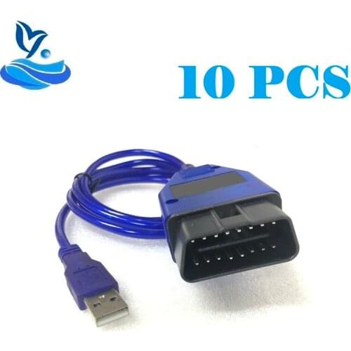10PCS/LOT CH340 VAG-COM 409.1 Vag Com vag 409Com vag 409 kkl OBD2 USB Cable Diagnostic Scanner Scan Tool VAG KKL 409 Interface