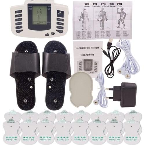 EMS Body Electrical Muscle Stimulator Tens Acupuncture Slimming Massager 16 Pads Digital Therapy for Back Neck Foot Health Care