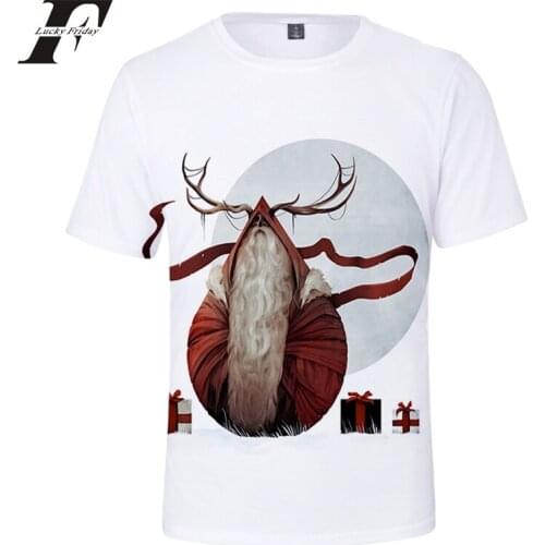 Kpop Western traditional festival Merry Christmas Santa Claus print t-shirt Men/Women summer Casual Short Sleeve t shirt Clothes