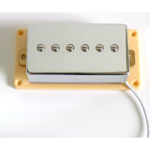 Donlis Ceramic magnet chrome cover P90 humbucker size Single coil LP guitar pickup for diy electric Guitar Professional