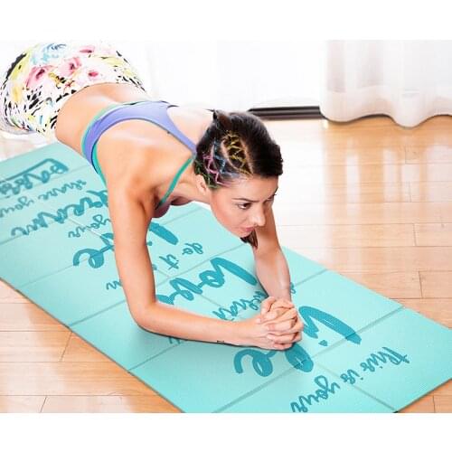 5mm PVC Non-slip Foldable Yoga Mats For Fitness Slim Yoga Gym Exercise Mats Outdoor Pads Fitness Mat Easy Carry