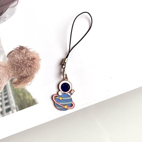Cute Cat Astronaut Girls Phone Strap Lanyards for iPhone/Samsung/XiaoMi Case Mobile Phone Strap Hang Rope Smart Phone Charm
