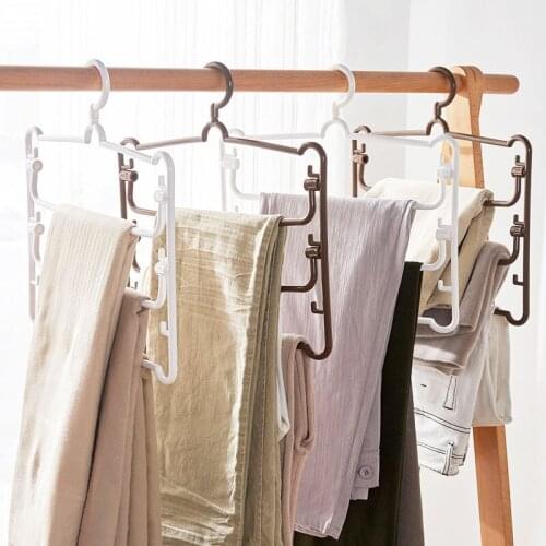 Multi-Layer Pants Shelf Hangers Clothing Rack Closet Organizer Houshold Wardrobe Multi-Function Drying Special Storage Tools