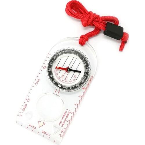 New SD482 Mini Outdoor Camping Survival Map Scale Oriented Magnifier Field Compass
