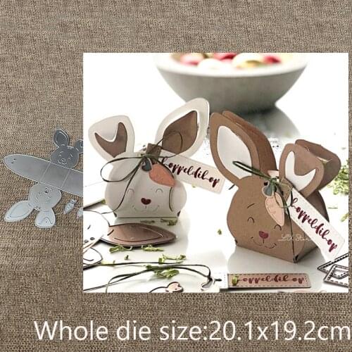 New Design Craft Metal stencil mold Cutting Dies bunny carrot box decoration scrapbook die cuts Album Paper Card Craft Embossing