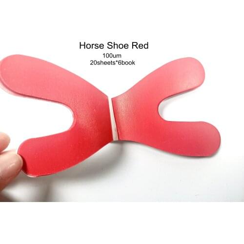 Dental Occluding Disposable Horse Shoe Red Articulator Paper For Dentist
