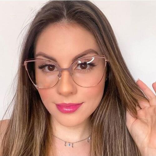 Anti Blue Light Ultralight Metal Glasses Frames Men Women Optical Fashion Computer Glasses 50106