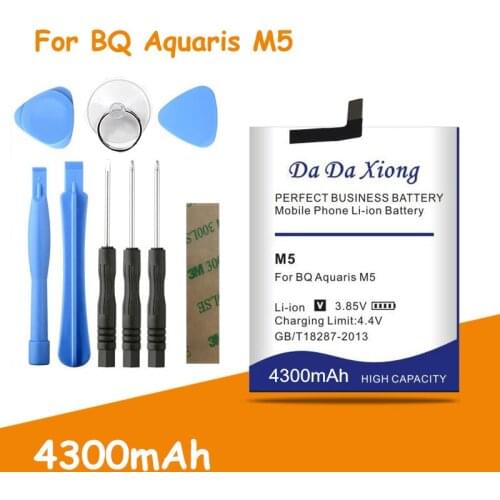Genuine Security 4300mAh 3120 M5 Battery for BQ Aquaris 3120 M5 Battery Batterie Bateria Accumulator Fast delivery