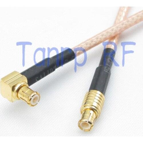 6in MCX male to MCX male plug right angle RF adapter connector 15CM Pigtail coaxial jumper cable RG316 extension cord