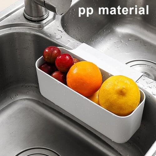 Hanging Sink Basket Multifunctional Sink Drain Basket Shelf Storage Rack Kitchen Supplies For Kitchen Bathroom XH8Z