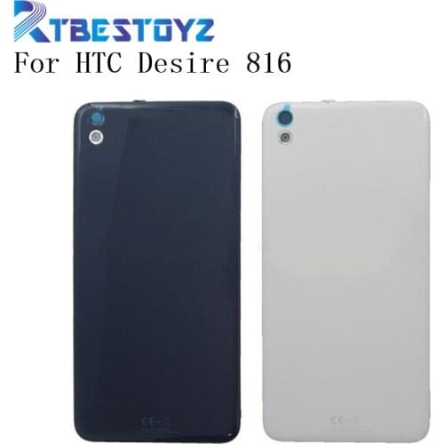 RTBESTOYZ Original Good Quality For HTC Desire 816 D816 Back Cover Rear Housing Battery Case With Camera Lens+Logo