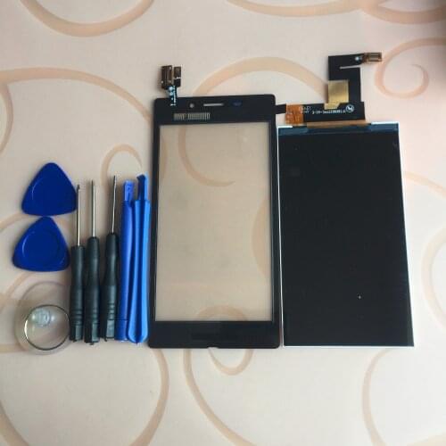 For Sony Xperia M2 Aqua D2403 D2406 4G / LTE Touch Screen Digitizer Sensor Panel LCD Display Monitor Screen Panel + Tools