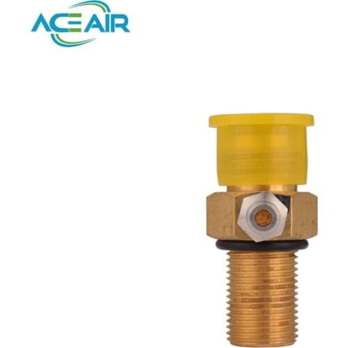 Paintball Co2 tank Pin Valve Copper Male 5/8"-18UNF and G1/2-14 thread