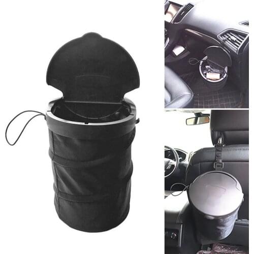 Universal Collapsible Travel Auto Car Trash Can Bin Bag Rubbish Garbage Holder