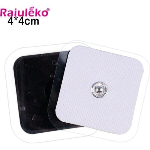 10/20pcs 4*4/5*5cm Self Replacement Muscle Stimulator Electrodes Tens Massager Pads Tens Electrodes Non-woven Muscle Stimulator