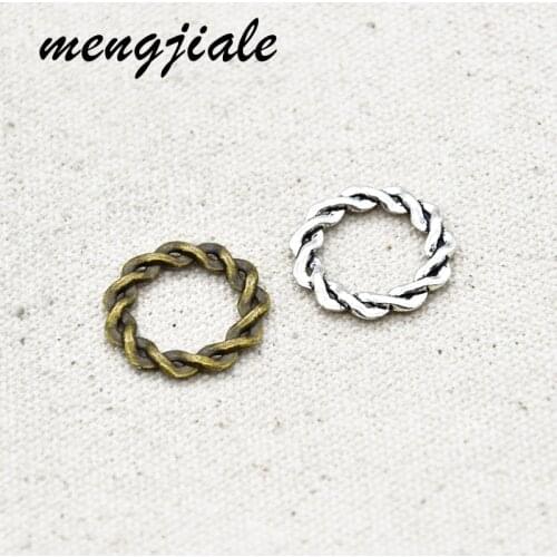 20pcs Wholesale Metal Alloy Circle Ring Charms For Jewelry Making DIY Necklace Bracelet Supplies