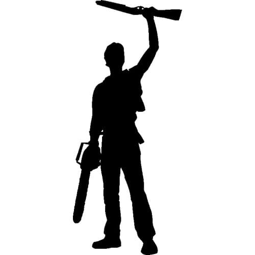 5.4CM*12.7CM Fearless Fighter Decal Vinyl Car Sticker Black Silver Modelling C13-000725