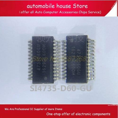 5pcs)SI4735-D60-GUR SSOP-24 SI4735-D60-GU SSOP24 4735D60GU New original Car ic chips,SI4735-D60-G integrated circuit chips