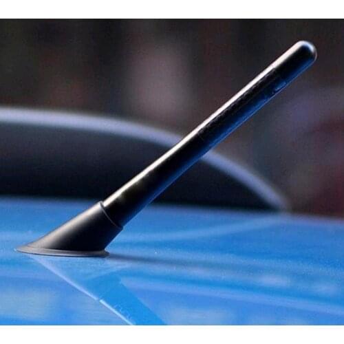 80% Hot Sell 12cm Universal Car-Styling Antenna Aluminum Alloy Carbon Fiber Radio FM Aerial