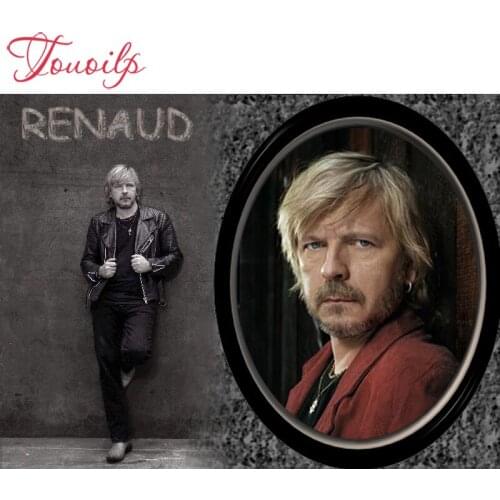TOUOILP 5D Diamond Painting France rock singer Superstar Renaud DIY 3D 5D DIY Diamond Embroidery Coloring By Numbers Needlework