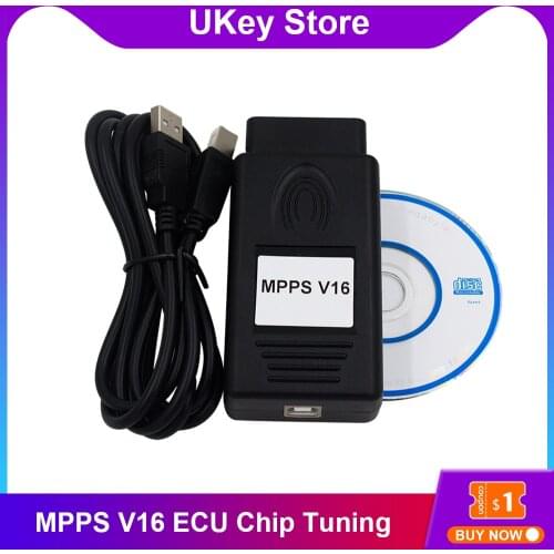 MPPS V16 ECU Chip Tuning for EDC15 EDC16 EDC17 Inkl CHECKSUM Read Auto Fault Detection Line Professional Car Diagnostic Too