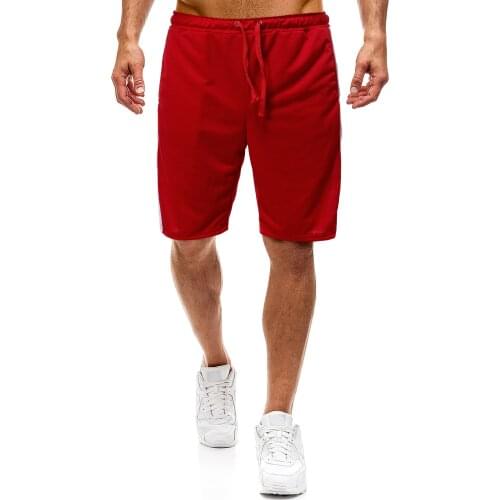Foreign trade hot mens sports shorts stitching design casual shorts