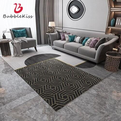 Bubble Kiss Nordic Style Carpet Leopard Pattern Geometric Non-Slip Bedroom Decor Carpets Thicken Bedside Soft Floor Mat Hot Sale