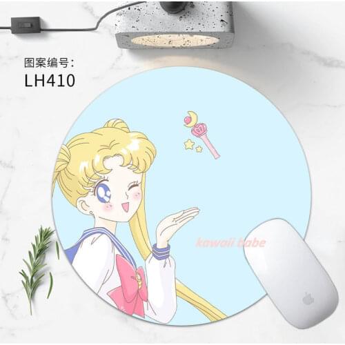 Mouse Pad Cute Girl Art Ins Style Creative Keyboard Mat Non-Slip Natural Rubber lyofes Gaming Mouse Pad Cartoon