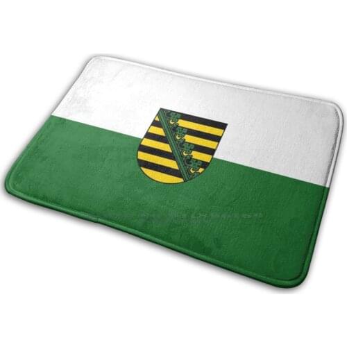Saxony Mat Rug Carpet Anti-Slip Bedroom Entrance Door Mat Saxony Banner Flag East Germany Dresden Leipzig Chemnitz Ore