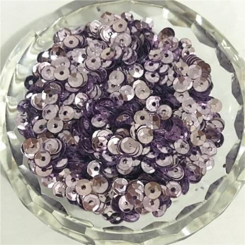 50g(10000pcs) 4mm Light Lila Color CUP round loose sequins Paillette sewing Wedding craft good quality Free Shipping