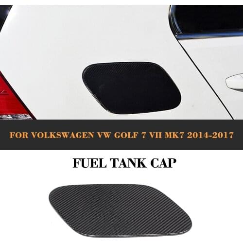 Carbon Fiber Oil Fuel tank cover trim caps for VW golf 7 VII MK7 2014-2015 Car Side Cover