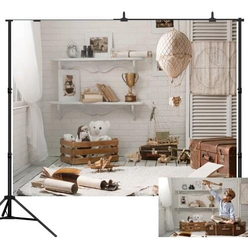 Lyavshi Photography Background Newborn Baby Room Toy Traveling Case Children birthday party Backdrops for Photo Studio props