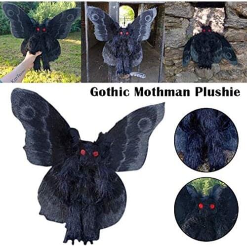 Cute Plush Stuff Animals Plush Toys Gothic Mothman Plushie Stuffed Plush Doll for Home Decoration Garden Decor