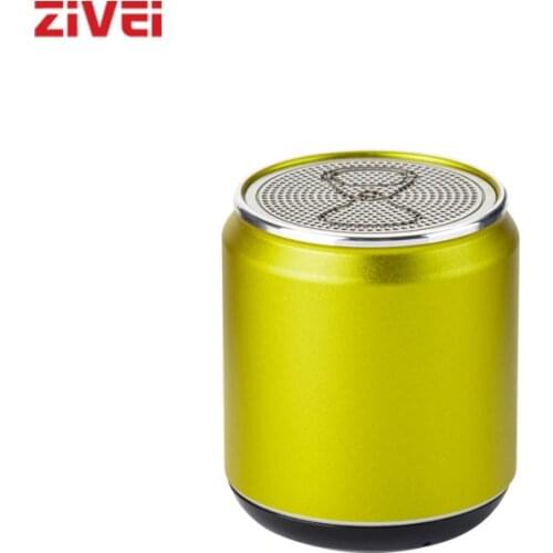 ZIVEI Beer Can Mini Bluetooth Speaker Portable Easy to Carry Speaker with Selfie Play Music Handsfree Phone Call for Gift