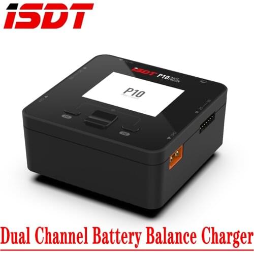 NEW ISDT P10 250WX2 10AX2 DC Dual Channel Smart Charger Discharger For Lilon LiPo LiHV NiMH Pb RC Models