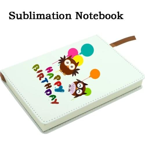 Wholesale Sublimation Blank PU Leather Notebook Cover Heat Transfer Journal Notebooks for School Office Home Writing Supplies