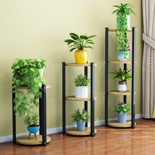 Flower Stand Multi-level Interior Provincial Space, Balcony Living Room Indoor Flower Pot Small Flower Shelf Farmhouse Decor