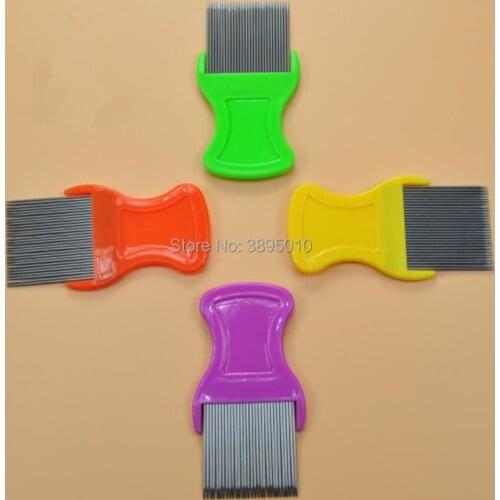 Comb Nit Free Kids Hair Rid Headlice Superdensity Stainless Steel Metal Teeth Remove Nits Brush F1005