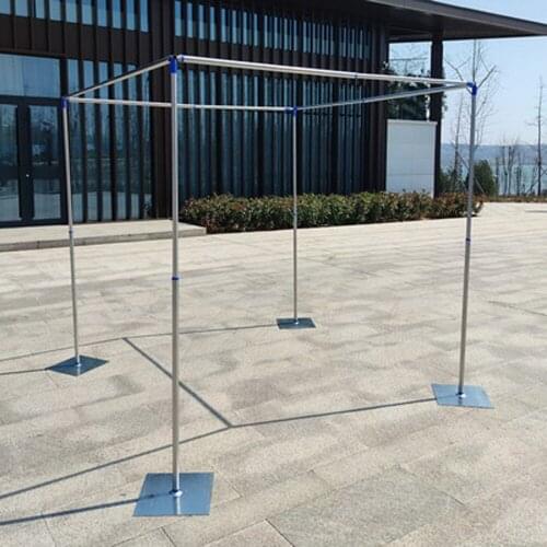 Adjustable Wedding Square Canopy Chuppah Arbor Drape Stand Stainless Steel Piping Frame For Wedding Event Party Decoration