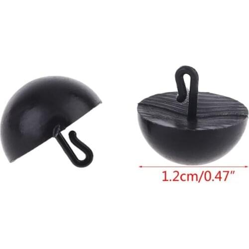 RXBC 20Pcs/Pack Carp Fishing Sight Stops 12mm Plastic Stoppers Bait Angling Terminal Tackles Lure Floats with Little Hook