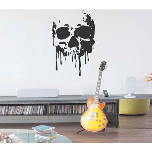 The Dead Skull Removable Waterproof Wall Stickers for Living Room Home Art Decorate Vinyl Decals Door Poster Murals YY13