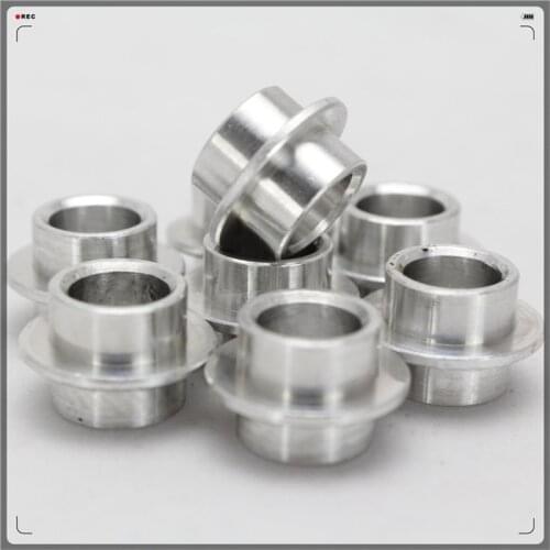 Silver aluminium alloy CNC inline speed skating spacer for 608 bearing 125mm 110mm 100mm 90mm skates wheel bushing sleeve