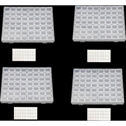 224 Slots Diamond Painting Accessories Box Jewelry Box Rhinestone Embroidery Crystal Bead Organizer Storage Case Container