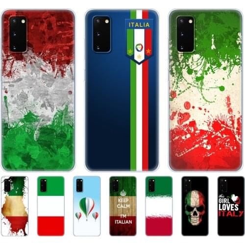 Silicon Case For samsung galaxy S20 PLUS Ultra S10 lite Phone Cover For samsung note 10 plus lite Case Italy flag