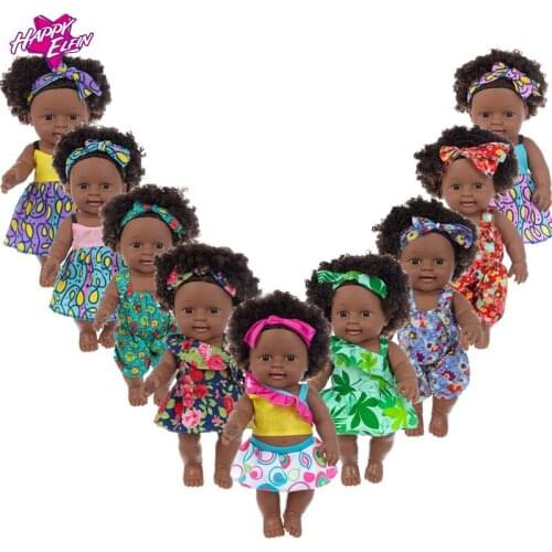 1pcs 30cm multi style African black baby explosion head black skin baby toy