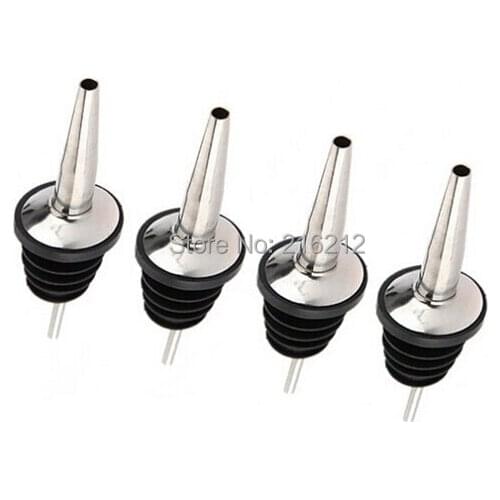 300 pcs Stainless Steel Liquor Spirit Pourer Free Flow Wine Bottle Pour Spout Stopper