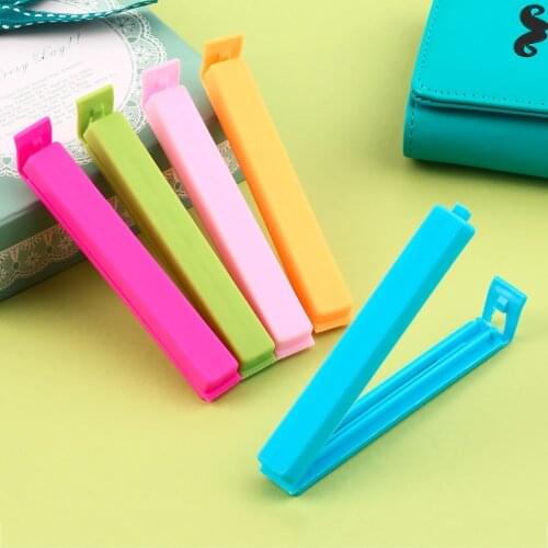 Superior 2017 brand 5pcs Food Snack Storage Seal Sealing Bag Clips Sealer Clamp Plastic Tool Stylish